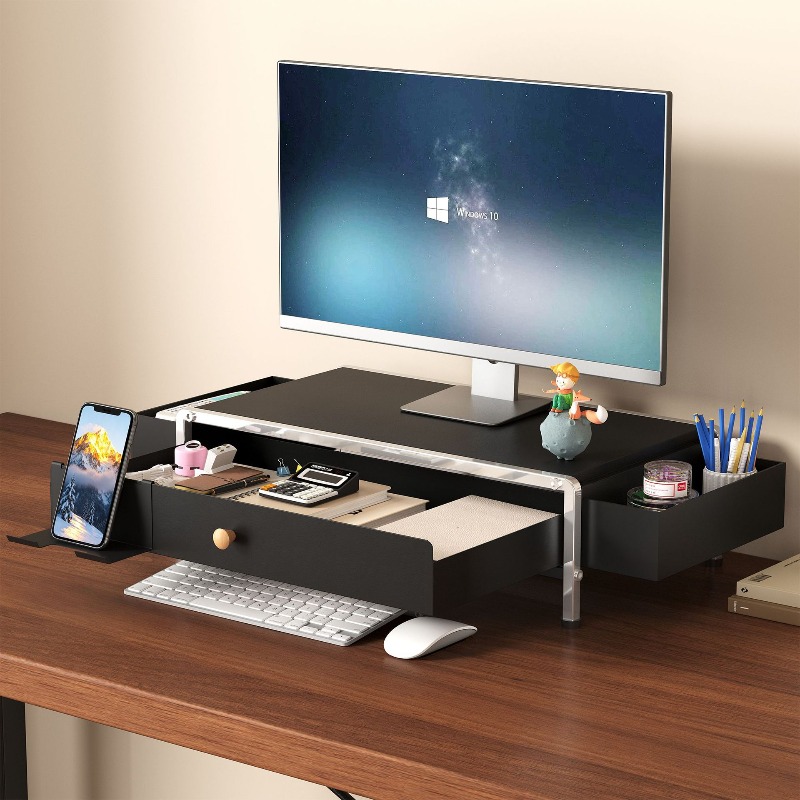 Metal Monitor Stand Riser Adju - đánh giá và giá Setup Desk Monitor
