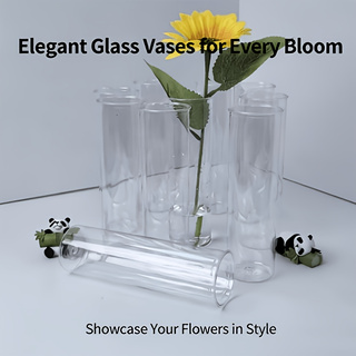 10-27Clear Acrylic Cylinder Va - đánh giá và giá Desk Setup Minimalist