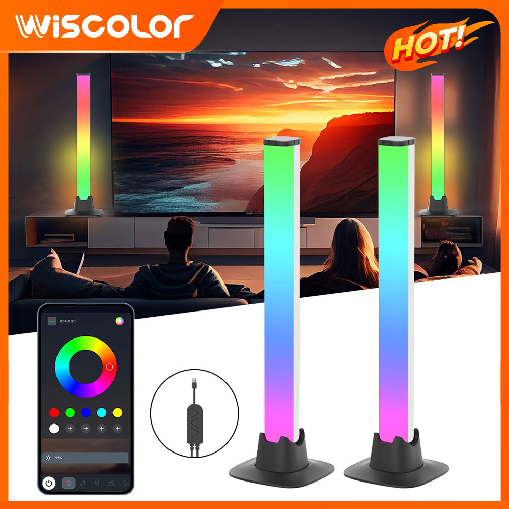 TV Backlight Smart RGB LED Lig - đánh giá và giá Desk Setup With Tv